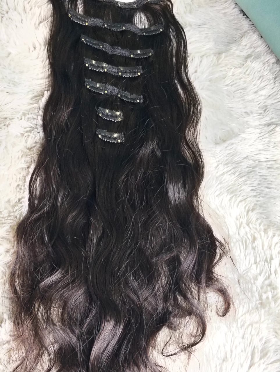 Vietnam raw hair Double drawn Clips extension