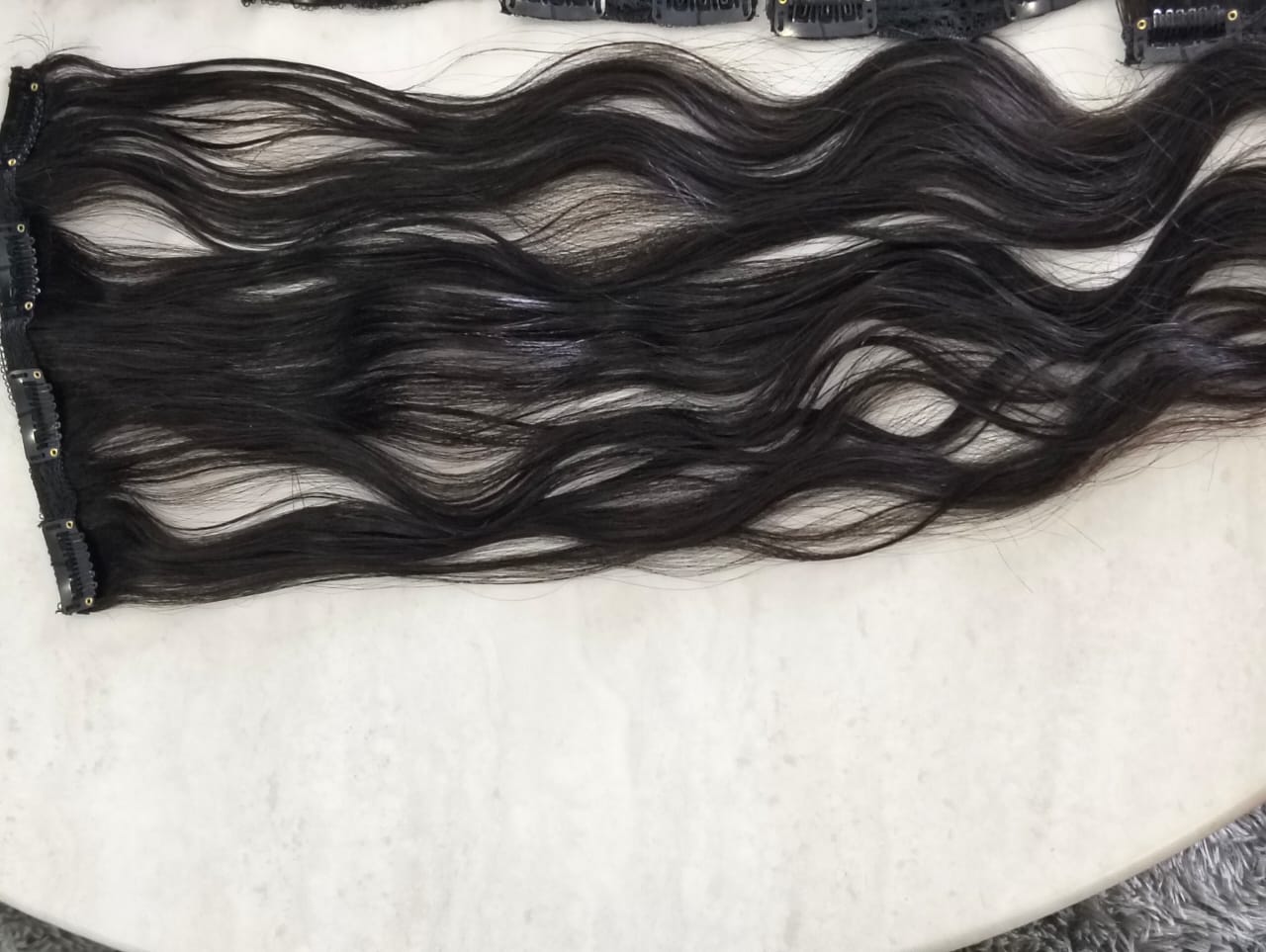 Vietnam raw hair Double drawn Clips extension – Image 7