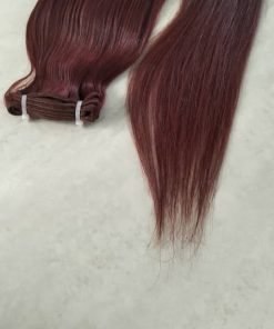 Indonésia raw hair double drawn Red color LG 26